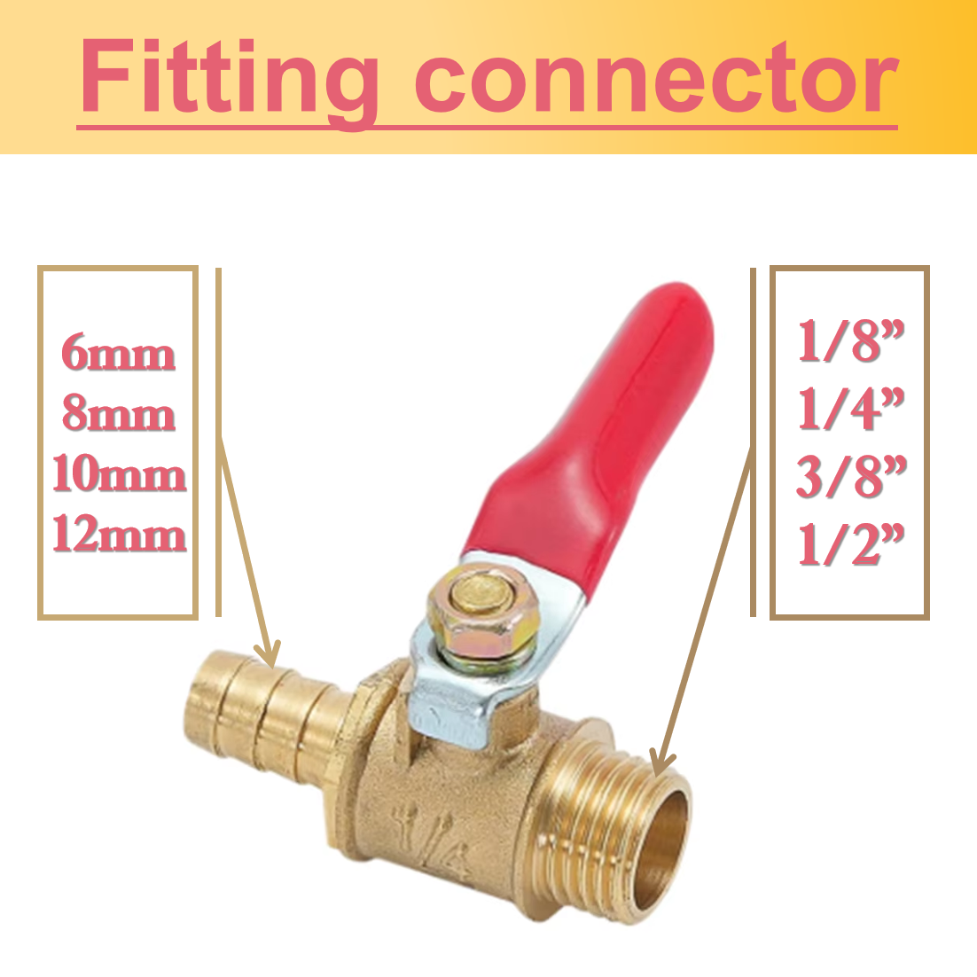 Brass Barbed Ball Valve Male F - Spoke Nipple Brass review and price