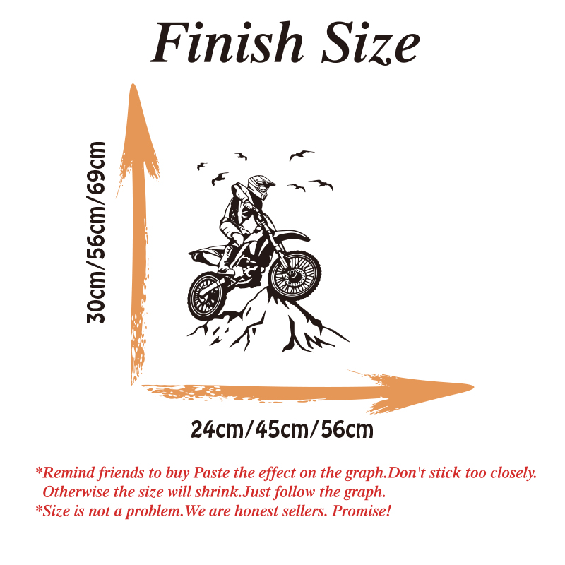 Dirt Bike Mountain Wall Sticke - Mountain Biking Europe review and price